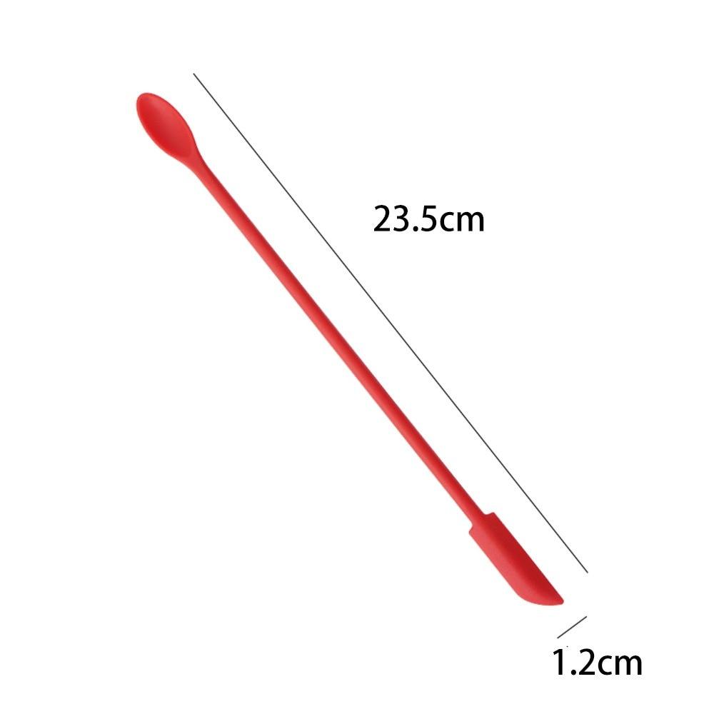 1/3/4Pcs Lengthen Mini Soft Jar Cake Cream Jam Scrapers Silicone Makeup Spatulas Butter Knife Kitchen Tools Accessories