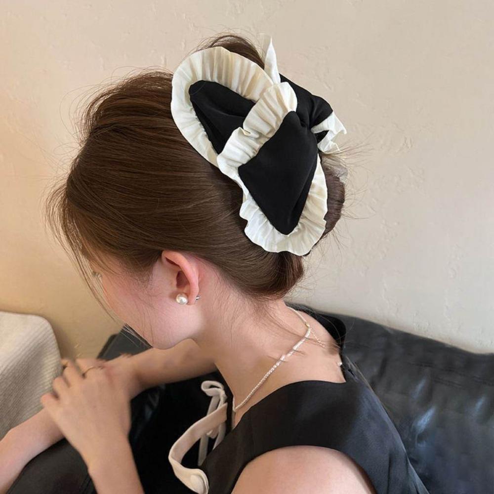 Plaid Cloth Shark Clip Cartoon Hairpins Fashion Cloth Hair Claws  Party Hair Accessories