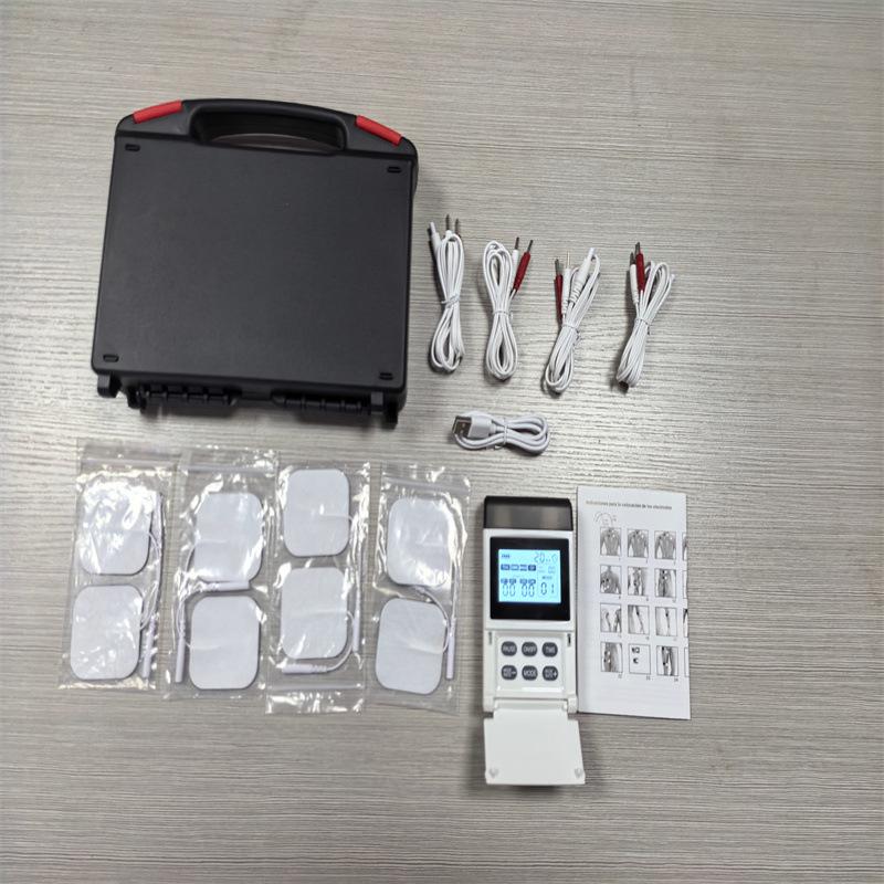 Cross-Border TENS & EMS Meridian Therapy Device: 60 Modes, 4-Channel Pulse Massager for Shoulder, Neck & Cervical Spine.