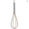 Stainless Steel Balloon Wire Silicone Whisk Manual Egg Beater Mixer Kitchen Baking Utensil Milk Cream Butter Whisk Mixer