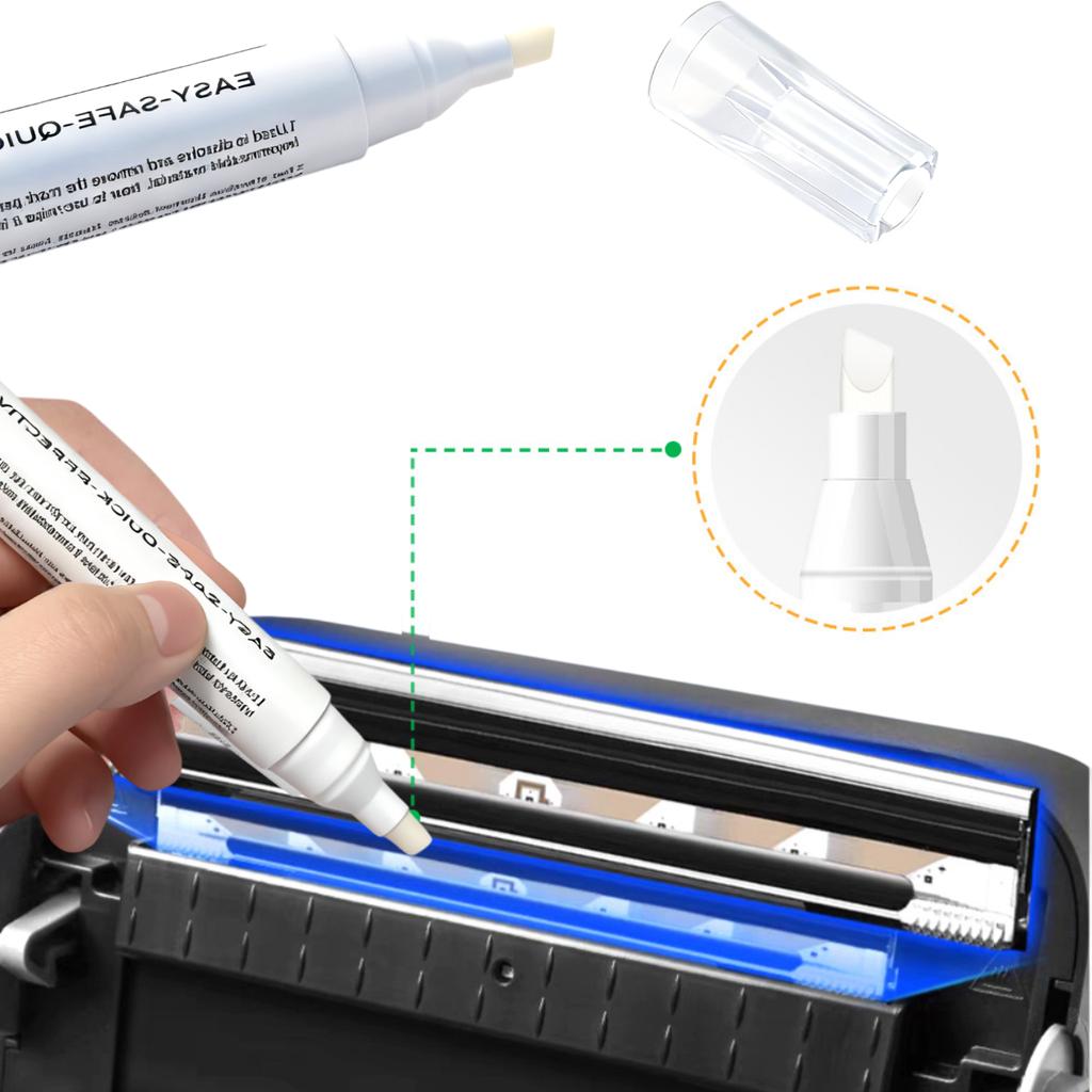 3pcs Thermal Printer Cleaning Pen Set Chisel Tip Safe And Effective for Label Receipt And Barcode Scanner Printers Easy Use