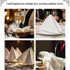 Cloth Napk Washable - Cloth Napk Set of 12 White 17x17 Inches Dinner Napk,Soft,Washable,Reble Napk Cloth for