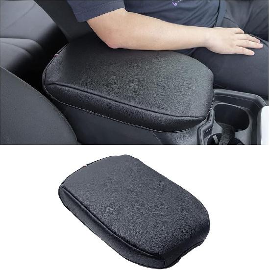 JDMCAR Center Console Armrest Cover For 2025 Toyota RAV4 Accessories 2024      Leather Middle Console Lid Cover Pad Protector Elbow Arm Rest Covering