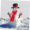 Dress Up Set Snowman Hat Scarf DIY Christmas Snowman Naments Decor Props Winter Kids Activities Reusable Photo