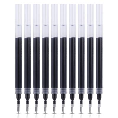 12PCS Plastics Neutral Refill Black Bullet Tip Refill New Ink Pen Refills  Office