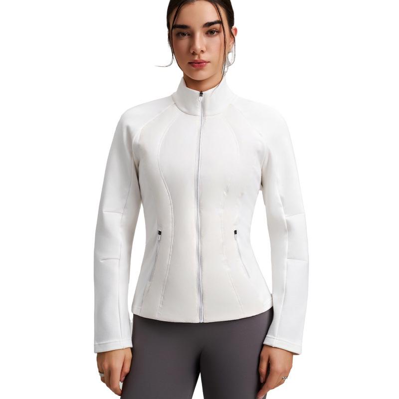 Women's Lightweight Duck Down Jacket - Winter Slim Fit, Short Yoga Running, Stand Collar, Warm Sport Outerwear