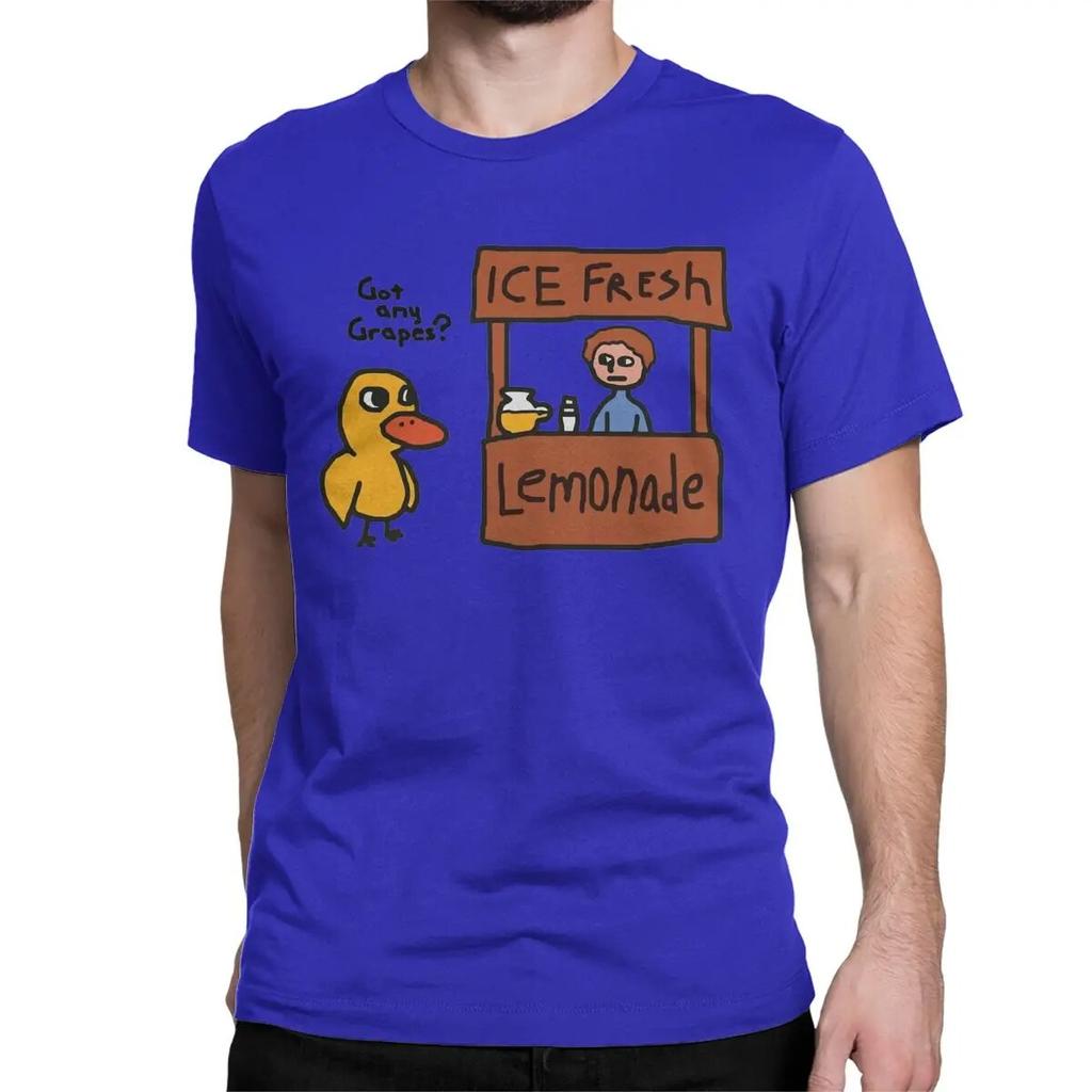 Funny Duck Got Any Grapes T Shirts Unisex Wo Unisex Cotton Vintage T-Shirt Crew Neck Tee Shirt Short Sleeve Clothing Birthday Gift