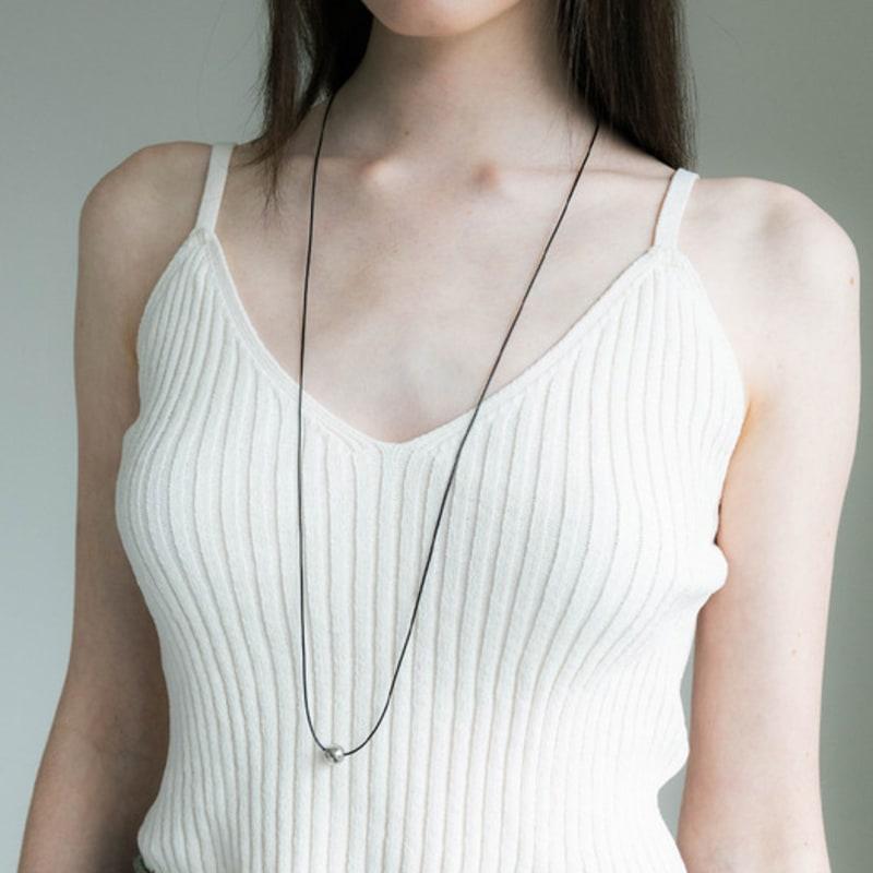 

Pearlymore Ball Point Leather String Necklace_PM24N010SS free