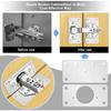 2/4/8/12pcs Cabinet Door Hinge Repair Plate Kitchen Cabinet Door Locker Hinge Fixing Plate Cabinet Door Hinge Repair Bracket