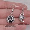 Vintage Silber Farbe Tee Tasse Ohrringe Tee Topf Anhänger Baumeln Ohrringe Teekanne Schmuck Party Geschenke