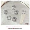 White Zirconia Nail Art: Glacier Diamonds, Transparent Rock Candy Hearts & Square Accents