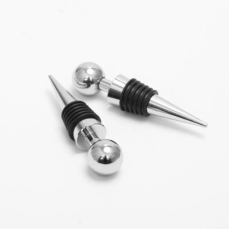 5pcs Creative Red Wine Stopper Metal Sealed Bottle Type Wine Bottle Stopper Fashion Wine Stopper
