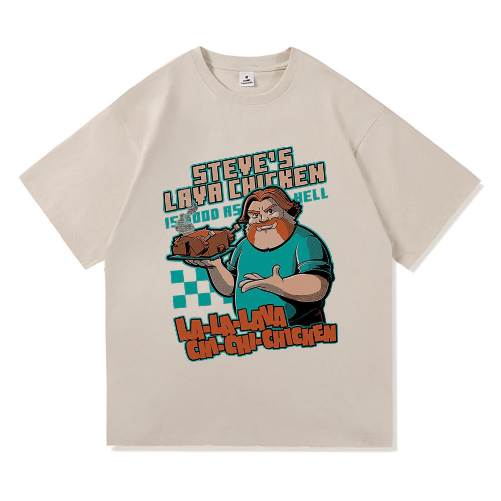 Funny Steve's Lava Chicken T Shirt 2025 Fashion Men/women Clothing Harajuku High Quality Tops Cotton Clothes Days Gifts Tshirts