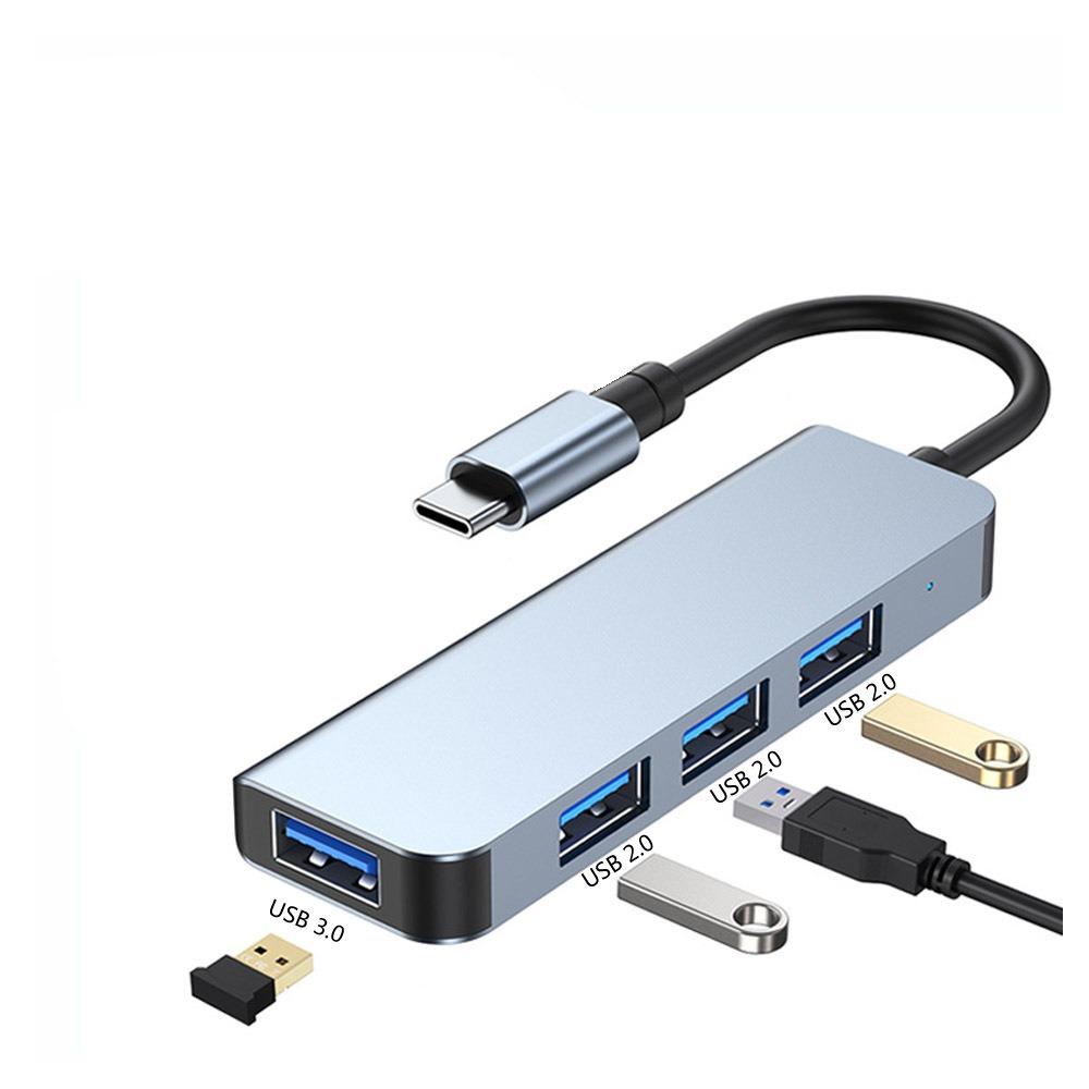 Type C Hub to USB 3 0 Splitter 4 in 1 Multiport Adapter for Phone Laptop Game Console High Speed Data Transfer