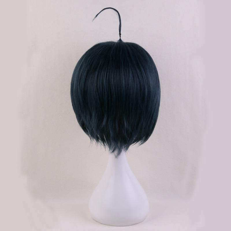 Anime Danganronpa V3: Killing Harmony Saihara Shuichi Krátká paruka Cosplay Kostým Dangan Ronpa Tepelně odolné vlasy Muži Paruky