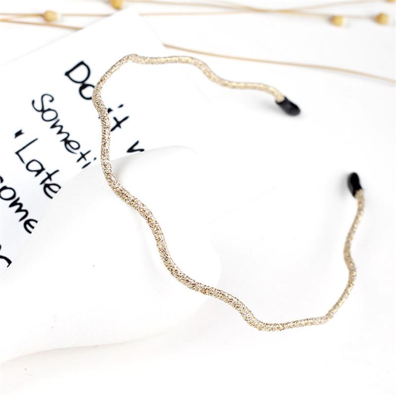 Women Classic Black Brown Plastic Headbands Thin Plain Matt Bright Color Hairbands Non-slip Hair Hoop For Daily Wear