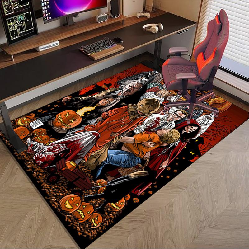 Horror Movie Characters Carpet, Chair Rug,Rug for Office Bedroom living rooms, Doormat decor Fan Gift Christmas Gift