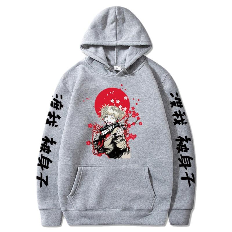 My Hero Academia Streetwear Sweatshirt Hhimiko Toga Anime Hoodie Hip Hop Oversized Casual Printed Hoodies Men Women Y2K Clothes