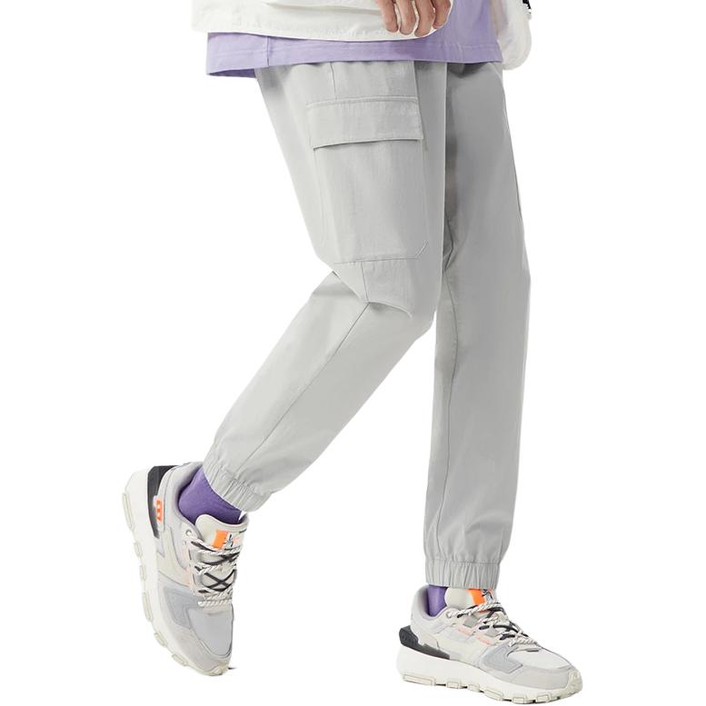 Li Ning Knitted Sweatpants Men's Brick Gray AYKS365-4