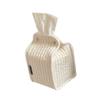 Stylish Striped Fabric Standing Tissue Holder With Removable Designs for Home Office Storage Organization