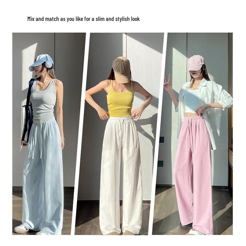 MJ STYLE Women's Cooling Wide-Leg Trousers