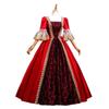 Renaissance Plus Size Women Medieval Victorian Court Gothic Half Sleeve Ball Gown Lace Dress Halloween Princess Cosplay Costumes