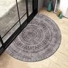 Half Circle Nordic Carpet Entrance Door Bathroom Absorbent Floor Mat Carpet Door Mat Household Anti Slip Mat