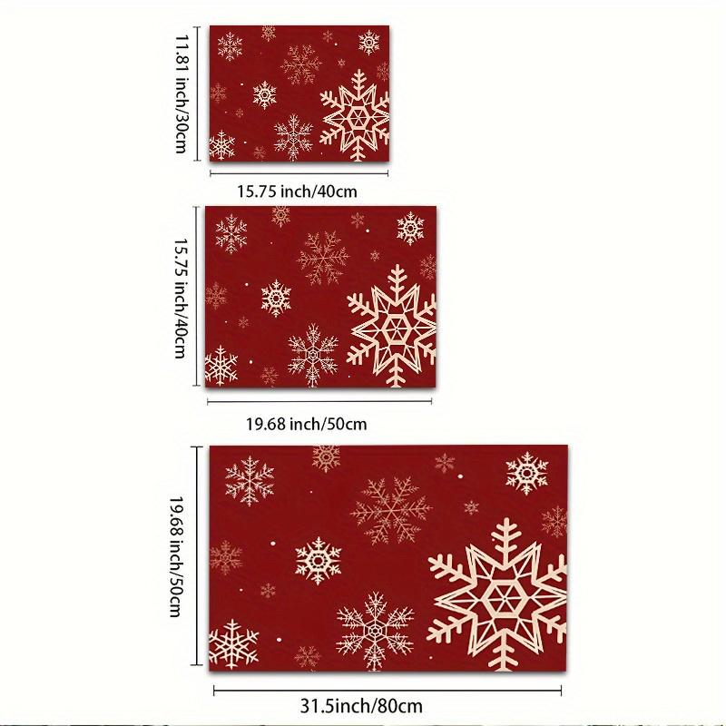 1Pcs Rubber Drying Mat With Snowflake For Coffee Shop Restaurant Kitchen Carpet Tableware Durable Diatom Mud Table Mat Pet Mat