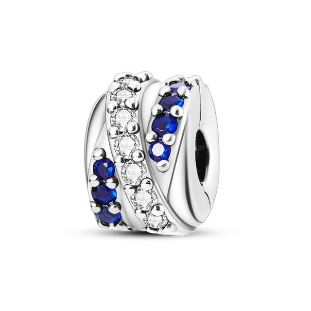 FitNew Original Bracelets 100% 925 Sterling Silver Oecan Blue Sea Turtle Starfish Mermaid Charms Beads DIY Jewelry Making