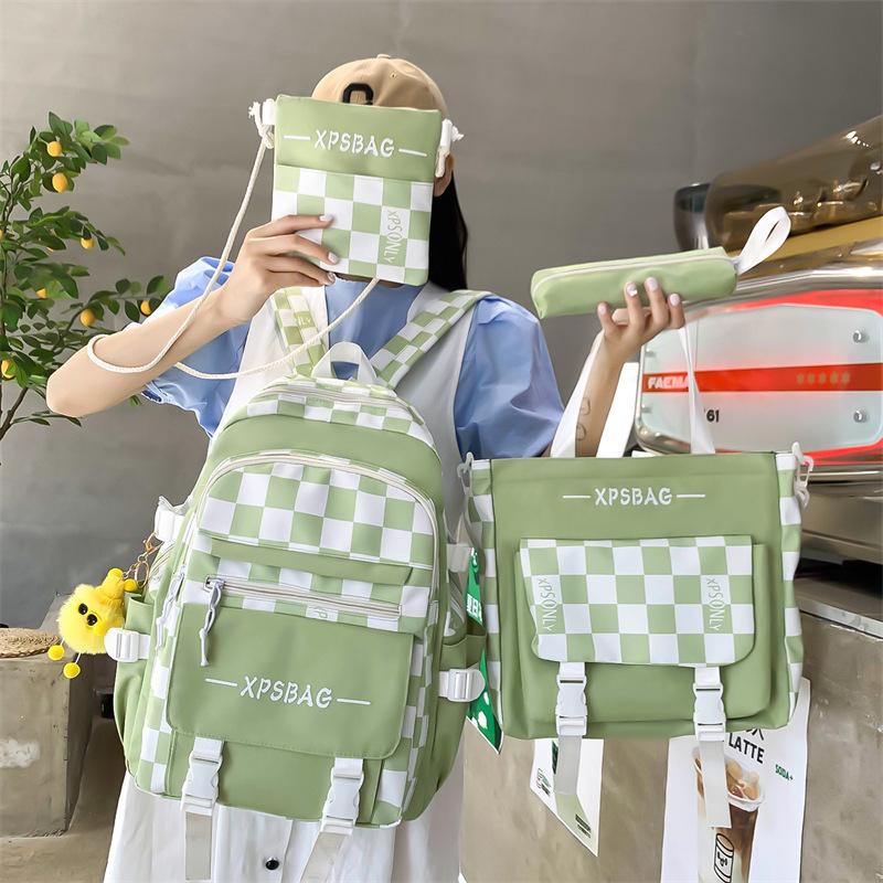 

Комплект рюкзаков в корейском стиле для студентов и путешествий Backpack фиолетовый