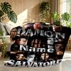 Coperta Personalizzata con Nome Damon Salvatore, Decorazione per la Casa, Camera da Letto, Divano, Campeggio, Divano, Regali per Compleanno Natale