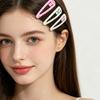 4Pcs Girl Hairpin Plaid Dot Printing Water Drop BB Clip Sweet Girly Style Strong Grip Bang Hair Pins Hair Accessory