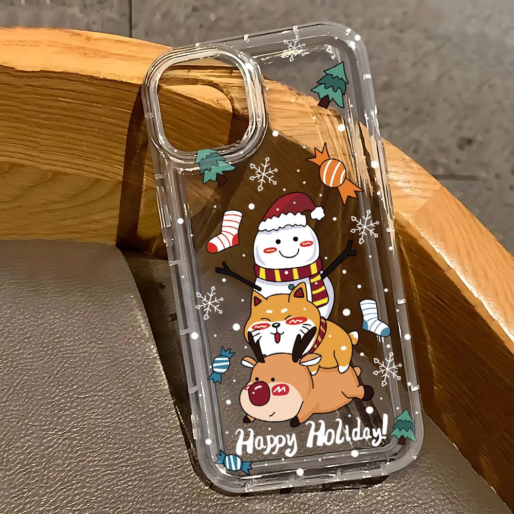 

Cute Cartoon Christmas Phone Case for Samsung Galaxy A56 A36 A26 A55 A35 A15 A54 A34 A24 A14 A05 A13 A73 A53 4G 5G Back Cover Samsung A03s 4G