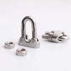 12 Pcs M12-M26 304 Stainless Steel Wire Rope Cable Clip Clamp U Bolt Saddle Fastener
