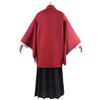 Demon Slayer Yoriichi Tsugikuni Full Kimono Cosplay Costume, Sun Breathing Swordsman Performance Outfit