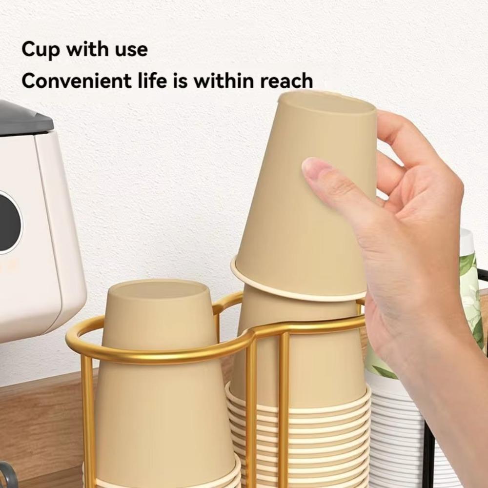 Cup Organizier Disposable Cup Picker Plastic Cup Holder Desktop Cup Storage Rack