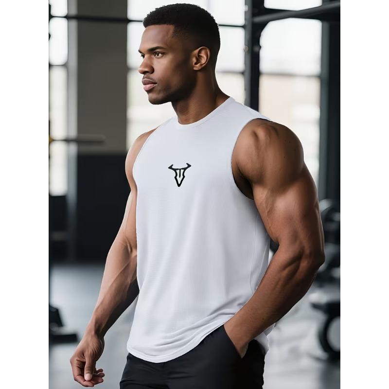 Débardeur Musculation Fitness Entraînement Été Frais Séchage Rapide Respirant Sans Manches T-shirts Homme Fitness Course Sport Débardeurs