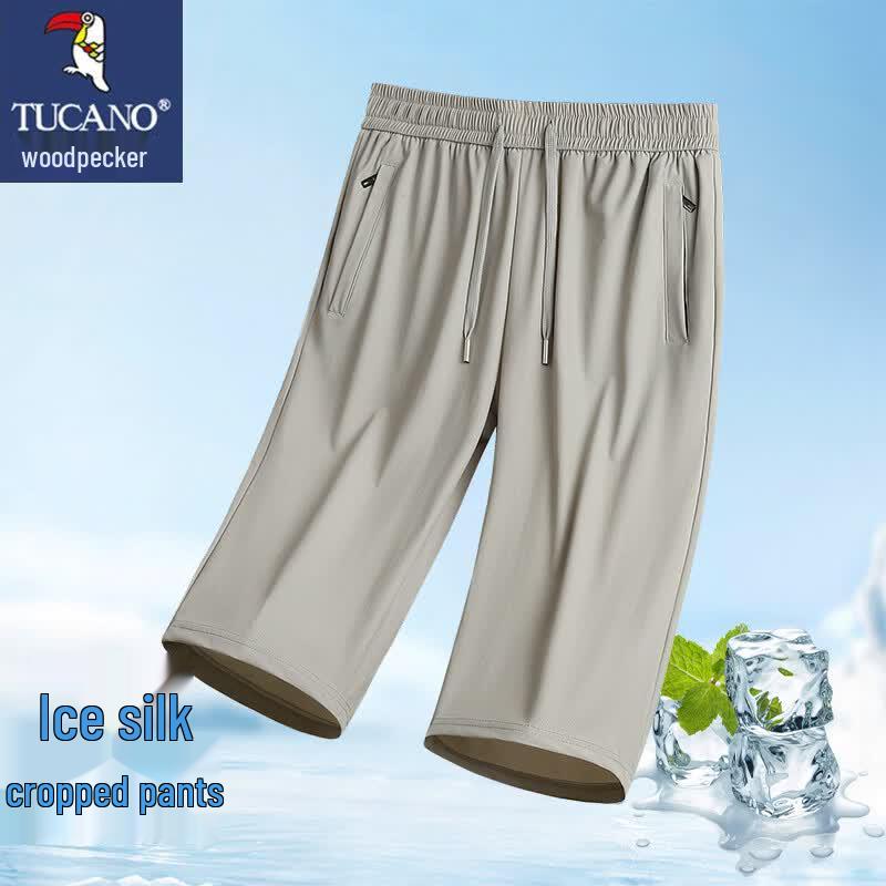 

TUCANO Men s Summer Ice Silk Quick-Dry Capri Shorts XL