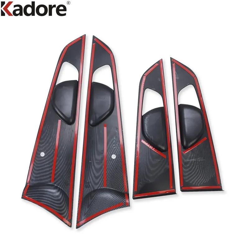 For Kia Cerato Forte K3      Carbon Fiber Car ide Inner Door Handle Bowl Cover Trim Interior Accessories