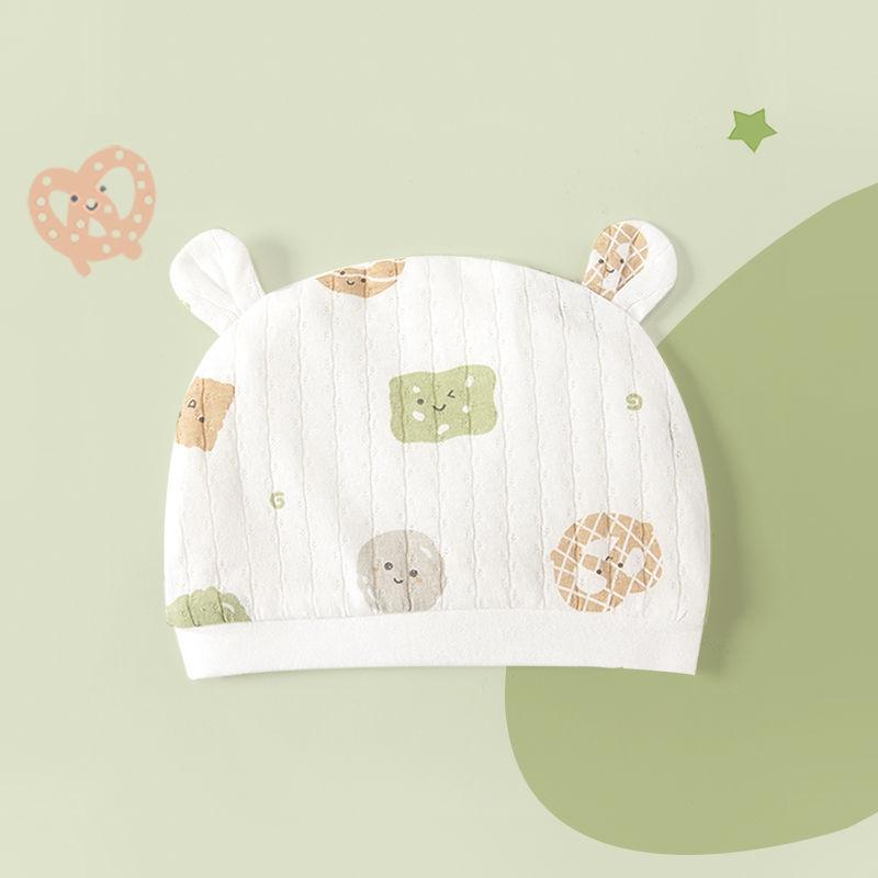 Rivestimento in Cotone Berretto Fetale per Neonato Berretto a Cuffia Colori Caramella per Neonato Stampa Carina Bambine Bambini Cappello in Cotone cotone pulito Primavera Autunno