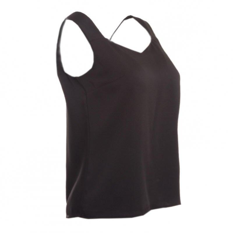 Mojo Sleeveless Black Blouse J252xsc011