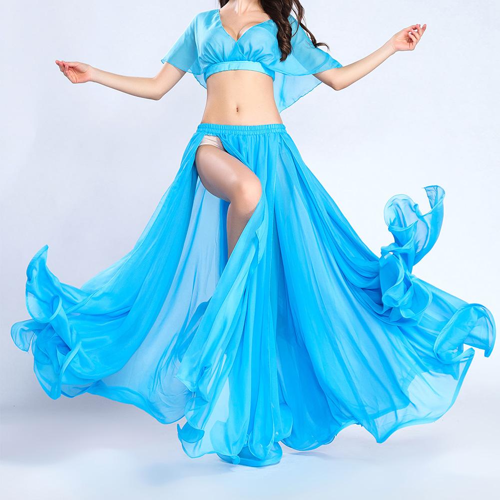 Women's Belly Dance Skirt Large Skirt Swing Summer New Style Sexy Eastern Dance Long Dress Beginner Friendly Royal Smeela