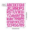 1.5-inch Letter Sticker Multicolor English Alphanumeric Combination Holiday Gift Decoration Waterproof Letter Sticker