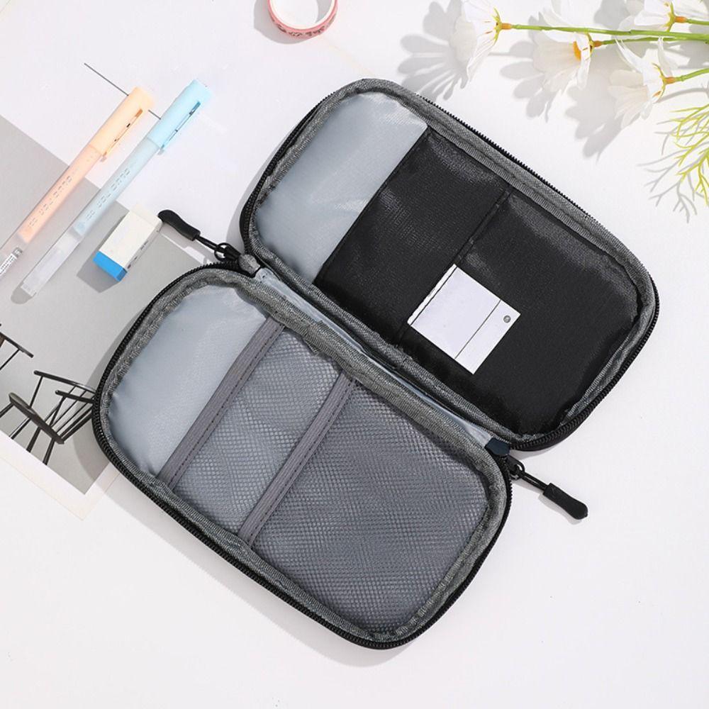 Stationery Organize Simple Pencil Case Oxford Cloth Desktop Storage Bag  School Supplies