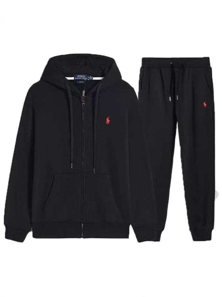 2025 Trendiges Herren-Stickerei-Cardigan-Hoodie & Hosen-Set - Frühling/Herbst Freizeitkleidung
