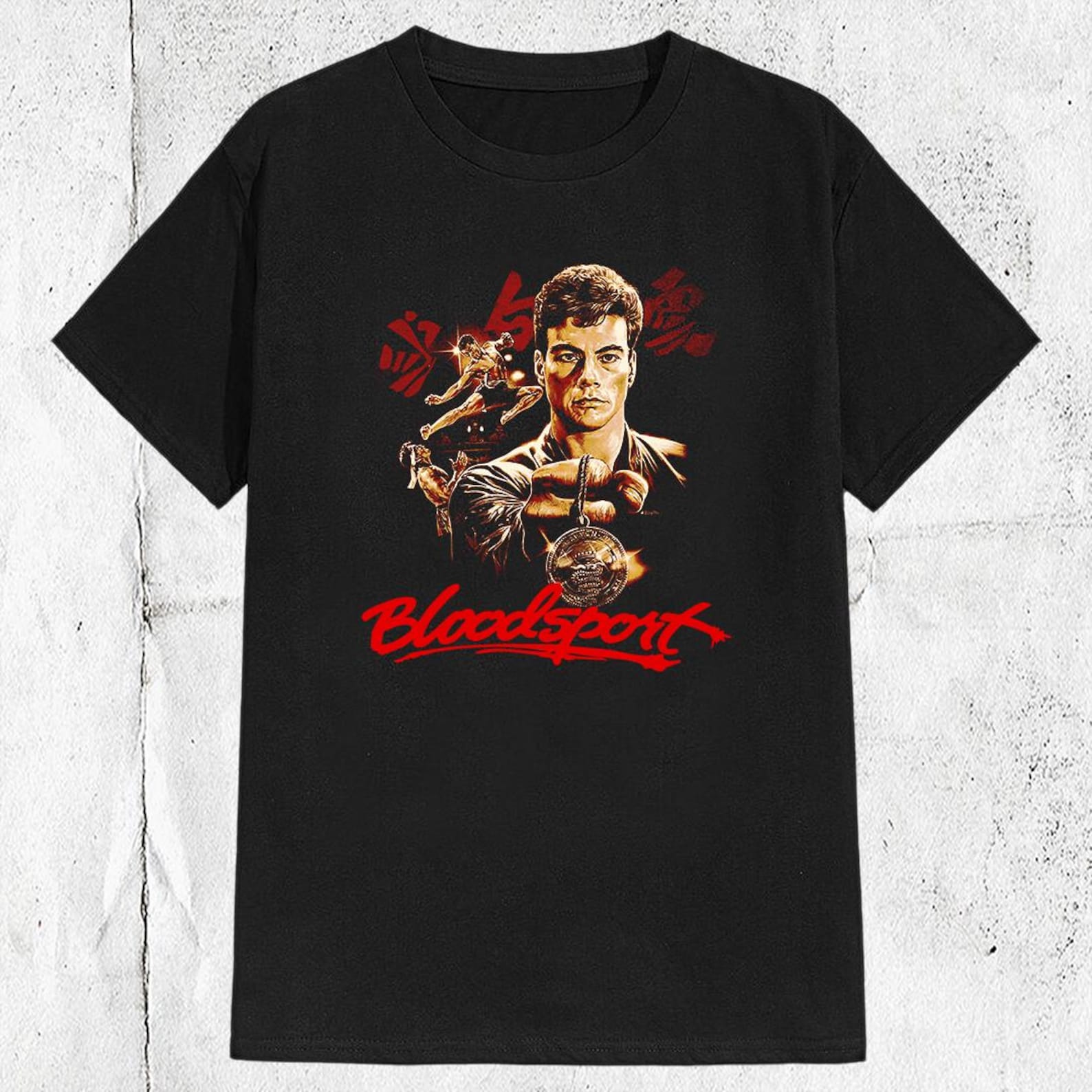 80s Bloodsport Movie T shirt M