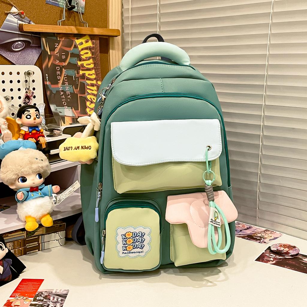Schoolbag High Value Backpack Sweet Girl Ins Style Niche Middle School Student High School Student Schoolbag Large Capacity Casual Backpack