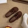 Fashion versatile flat bottom shallow mouth women's single shoes 2025 spring and autumn new gentle evening breeze Mary Jane grandma shoes