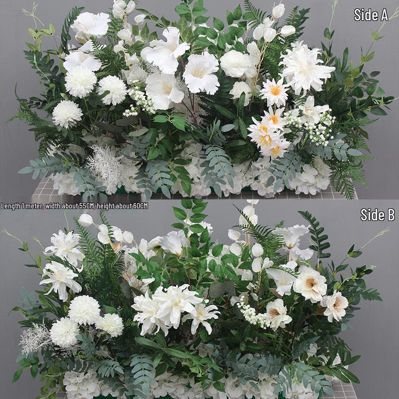 Large Silk Eucalyptus Floral Aisle Decoration for Weddings