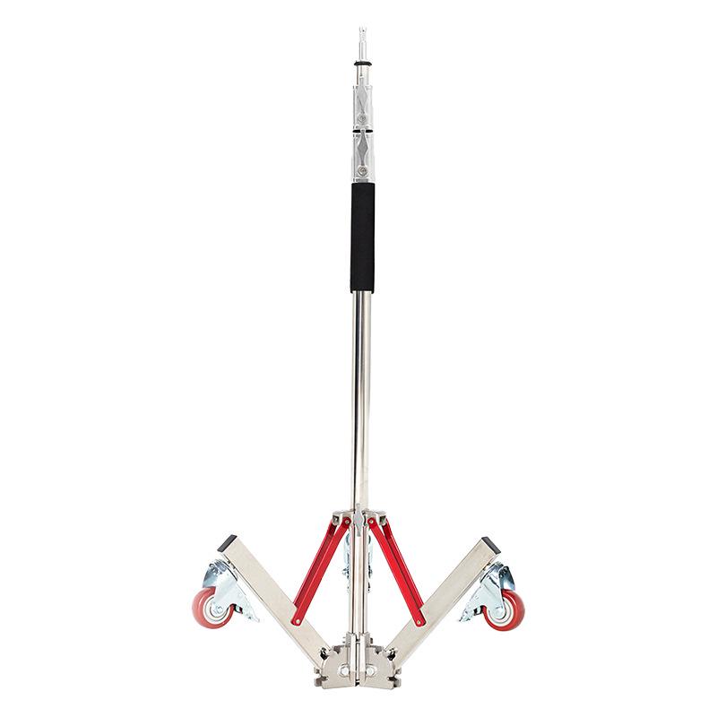 Ambitful AS-300 Heavy-Duty Stainless Steel Photography Light Stand with Thickened Base and Horizontal Arm